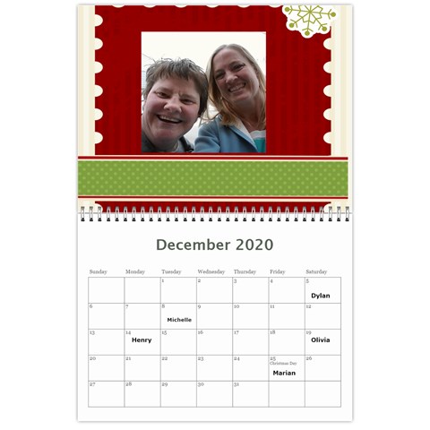 Calendar By Lynette Dec 2020