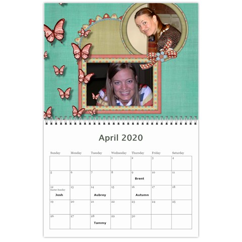 Calendar By Lynette Apr 2020