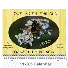 austin 2020- calendar - Wall Calendar 11  x 8.5  (18 Months)