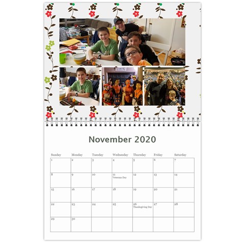 2020 Calendar By Dacian Reece Nov 2020