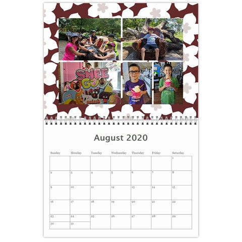 2020 Calendar By Dacian Reece Aug 2020