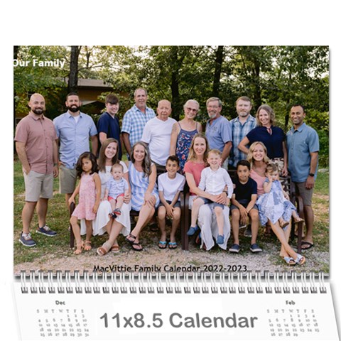 Macvittie Family Calendar 2022 Jay  By Debra Macv Cover