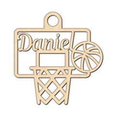 Personalized Basketball - Wood Ornament