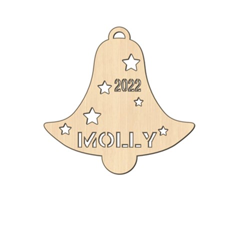 Personalized Name Christmas Bell By Oneson Front