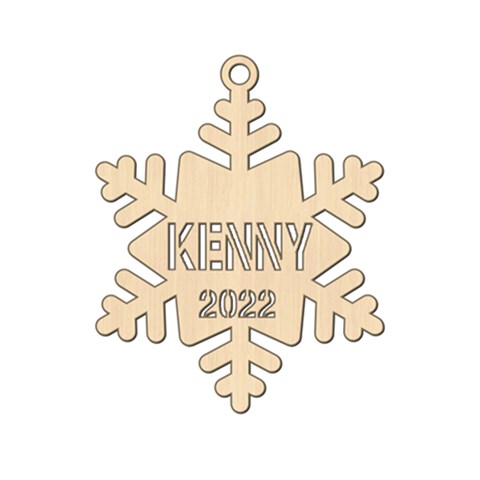 Personalized Name Snowflake By Oneson Front