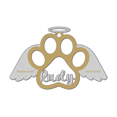 Personalized Dog Memorial Wings Angel By Wanni Front