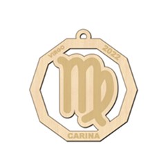 Personalized Zodiac Sign Virgo - Wood Ornament