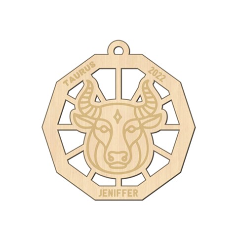 Personalized Zodiac Symbols Taurus By Oneson Front