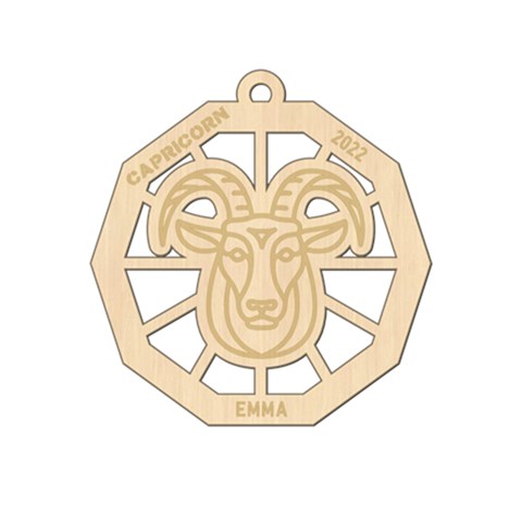 Personalized Zodiac Symbols Capricorn By Oneson Front