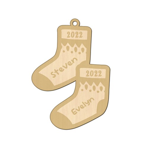 Personalized Christmas Name Sock 3 By Joe Front