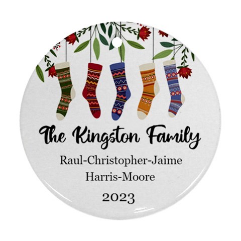Personalized Christmas 5 Family Names By Joe Front