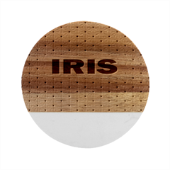 Personalized Name - Marble Wood Coaster (Round)