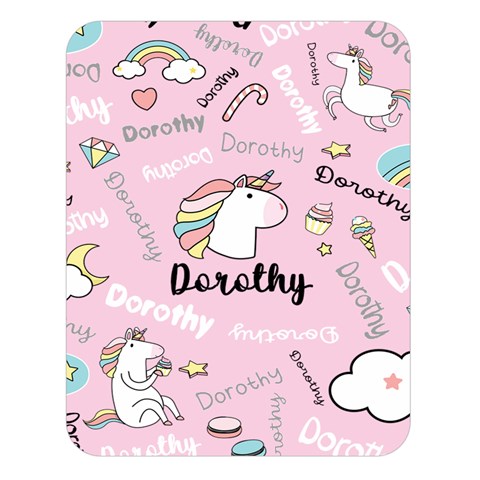 Personalized Baby Unicorn Blanket By Joe 80 x60  Blanket Front