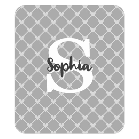 Personalized Name Monogram Heart Love Cross By Wanni 50 x40  Blanket Front