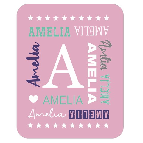 Personalized Name By Wanni 60 x50  Blanket Front