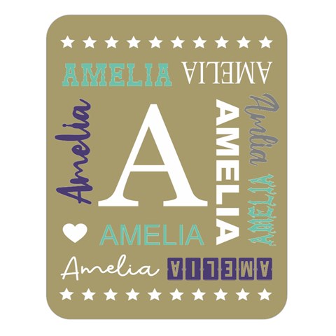Personalized Name By Wanni 80 x60  Blanket Front
