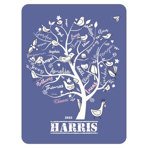Personalized Family Tree Name Love By Wanni 40 x30  Blanket Front