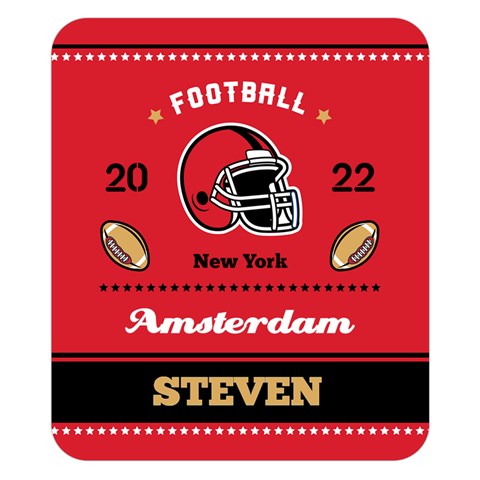 Personalized Football By Joe 50 x40  Blanket Front