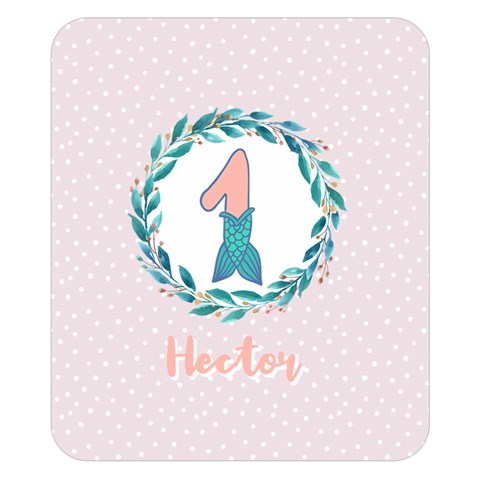Personalized Name Mermaid Tail Birthday By Wanni 50 x40  Blanket Front