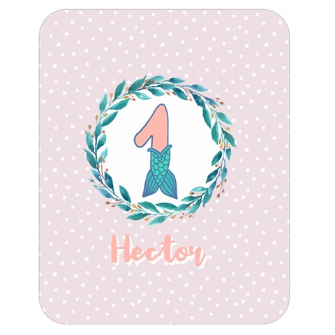 Personalized Name Mermaid Tail Birthday By Wanni 60 x50  Blanket Front