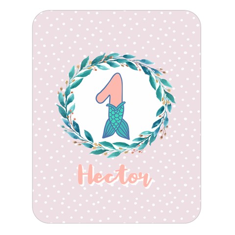 Personalized Name Mermaid Tail Birthday By Wanni 80 x60  Blanket Front