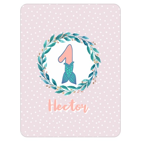 Personalized Name Mermaid Tail Birthday By Wanni 40 x30  Blanket Front