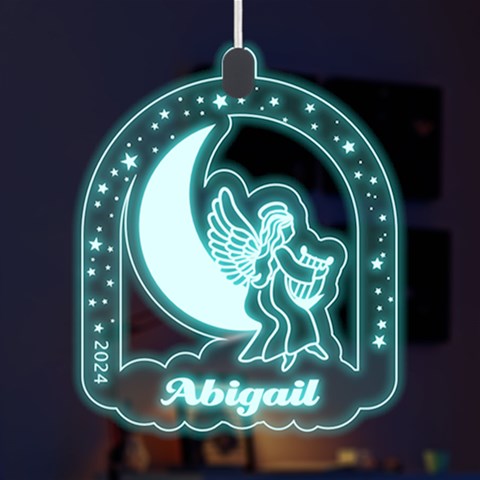 Personalized Name Star Night Moon Angel By Wanni Front