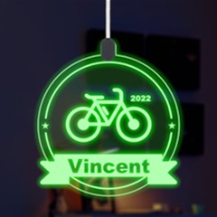 Personalized Sport Theme Bicycle - LED Acrylic Ornament