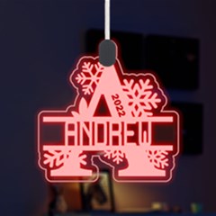 Personalized Alphabet A Name - LED Acrylic Ornament