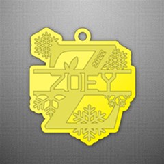 Personalized Alphabet Z Name - Acrylic Ornament