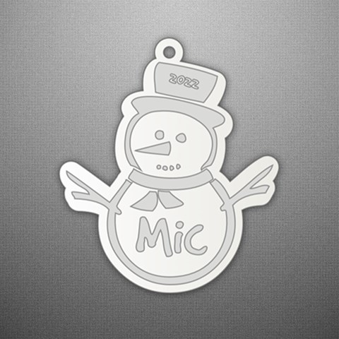 Personalized Snow Man By Oneson Front