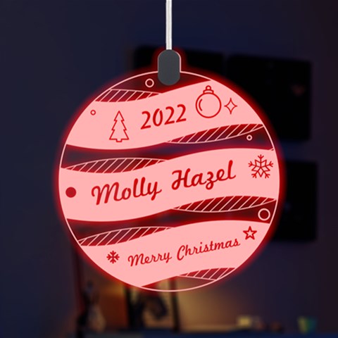 Personalized Xmas Ball By Oneson Front