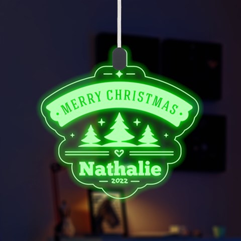 Personalized Xmas Tree Sign By Oneson Front