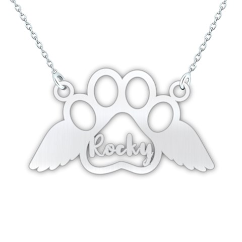 Personalized Name Pet Footprint By Wanni Front