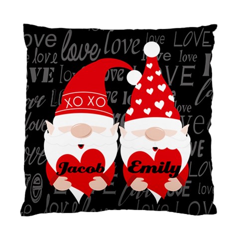 Personalized Valentine Gnome Cushion By Anita Kwok Front