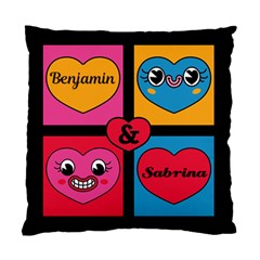 Personlized Smiling Heart Face Cushion - Standard Cushion Case (One Side)