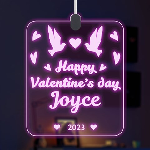 Personalized Lover Couple Valentine Day Name By Joe Front