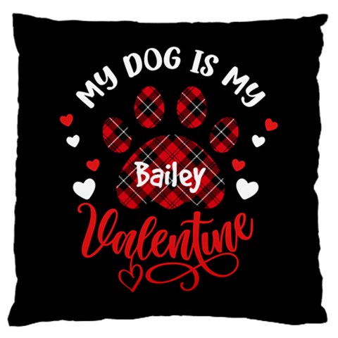 Personalized My Dog Is My Valentine By Anita Kwok Front