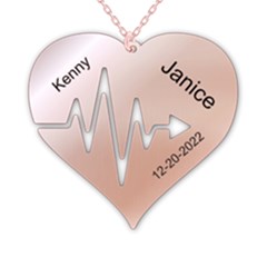 Personalized Heartbeat - 925 Sterling Silver Pendant Necklace