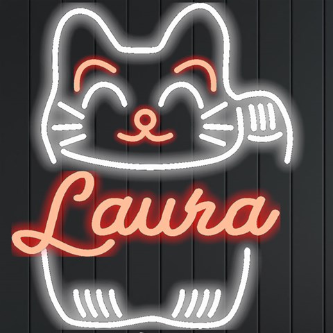Personalized Lucky Cat Name By Joe Front
