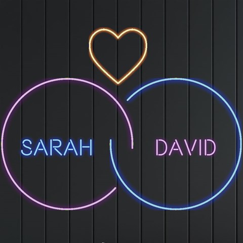 Personalized Heart Ring Couple Name By Joe Front