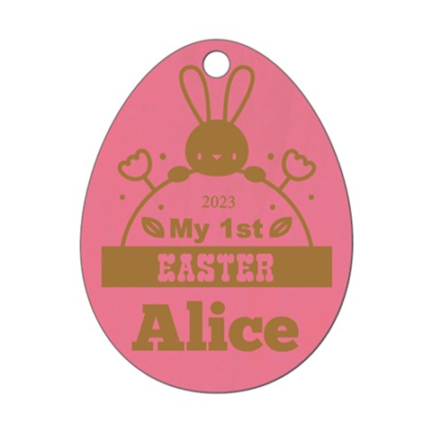 Personalized Name Egg First Easter By Wanni Front