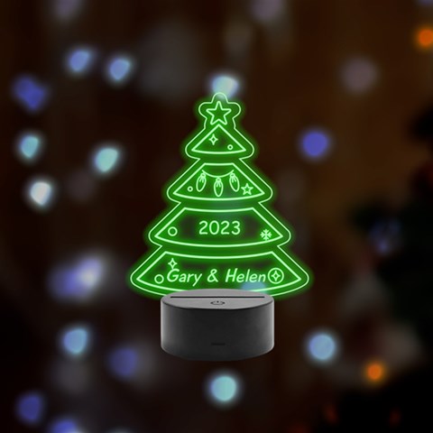 Personalized Name Xmas Tree By Oneson Front