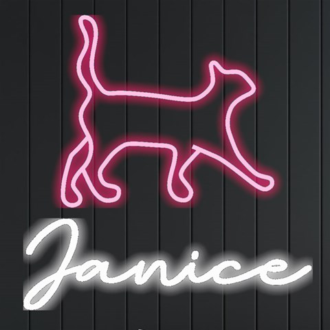 Personalized Cat Shape Name By Joe Front