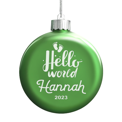 Personalized Hello World Baby Name By Joe Front
