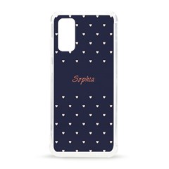 Personalized Name Heart Pattern(Navy) (38 styles) - Samsung Galaxy S20 6.2 Inch TPU UV Case