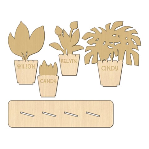Personalized 3d Name Plants Family By Oneson Front