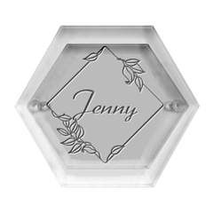 Personalized Name - Hexagon Wood Jewelry Box