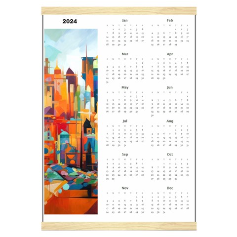 Personalized Calendar Style 6 By Joe Front - Jan 2024