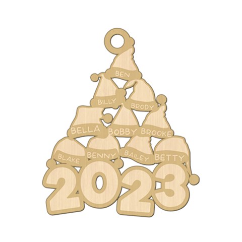 Personalized 10 Names Christmas Family 2023 By Oneson Front